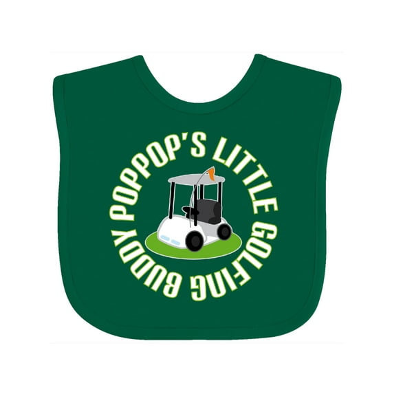 Inktastic Poppop Little Golf Buddy Boys Baby Bib