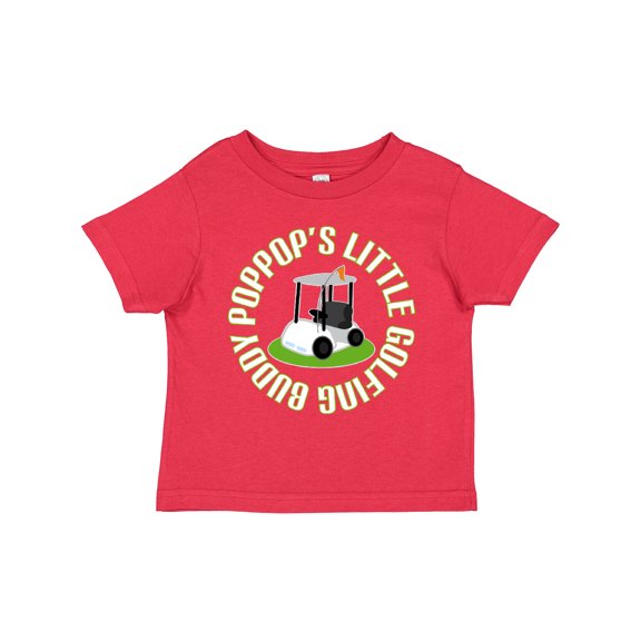 Inktastic PopPop Little Golf Buddy Boys Toddler T-Shirt