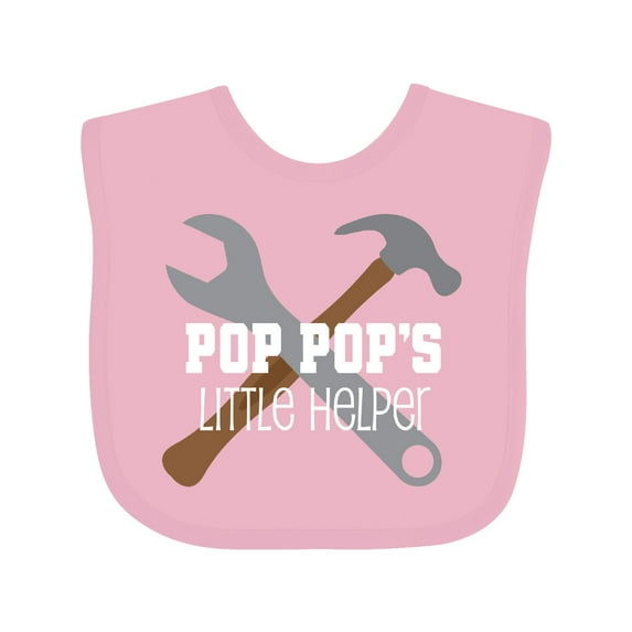 Inktastic Poppop Little Helper Boys Baby Bib