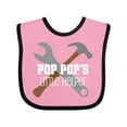 thumbnail image 1 of Inktastic Poppop Little Helper Boys Baby Bib, 1 of 4