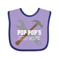 thumbnail image 1 of Inktastic Poppop Little Helper Boys Baby Bib, 1 of 4