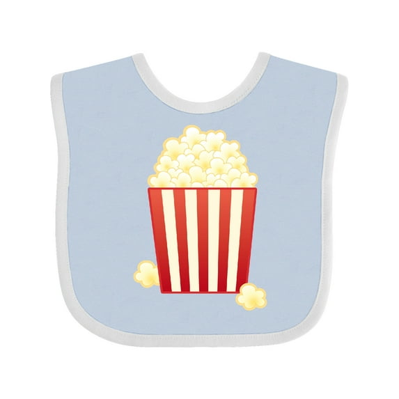 Inktastic Popcorn Movie Treat Boys or Girls Baby Bib
