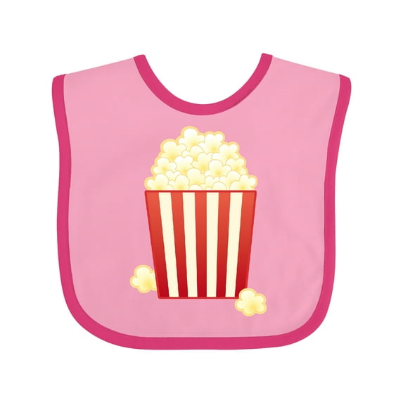 Inktastic Popcorn Movie Treat Boys or Girls Baby Bib