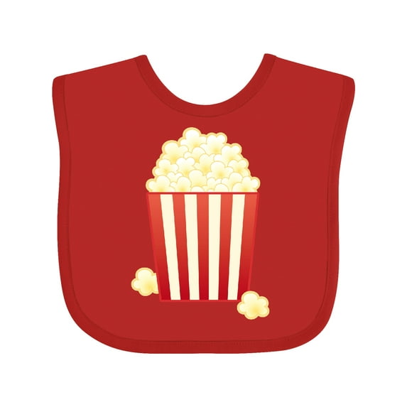 Inktastic Popcorn Movie Treat Boys or Girls Baby Bib