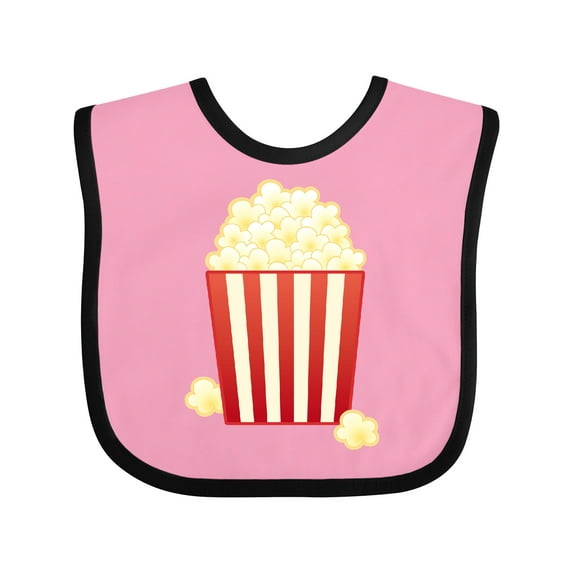 Inktastic Popcorn Movie Treat Boys or Girls Baby Bib