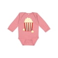 thumbnail image 1 of Inktastic Popcorn Movie Treat Boys or Girls Long Sleeve Baby Bodysuit, 1 of 5