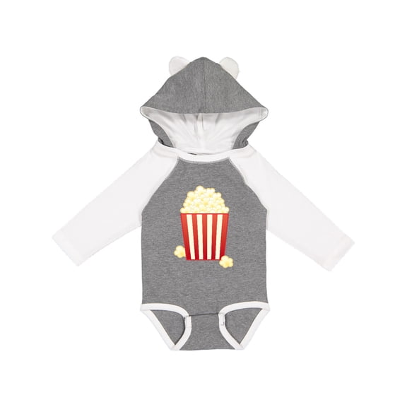 Inktastic Popcorn Movie Treat Boys or Girls Long Sleeve Baby Bodysuit