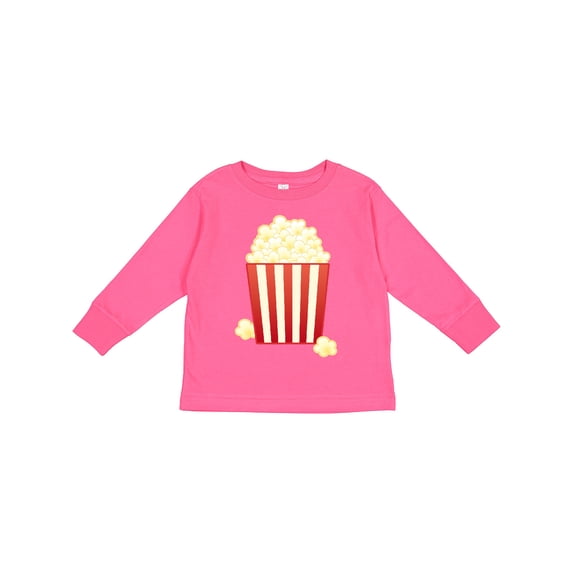 Inktastic Popcorn Movie Treat Boys or Girls Long Sleeve Toddler T-Shirt