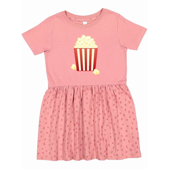 Inktastic Popcorn Movie Treat Girls Toddler Dress