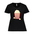 thumbnail image 1 of Inktastic Popcorn Movie Treat Women's Plus Size T-Shirt, 1 of 5