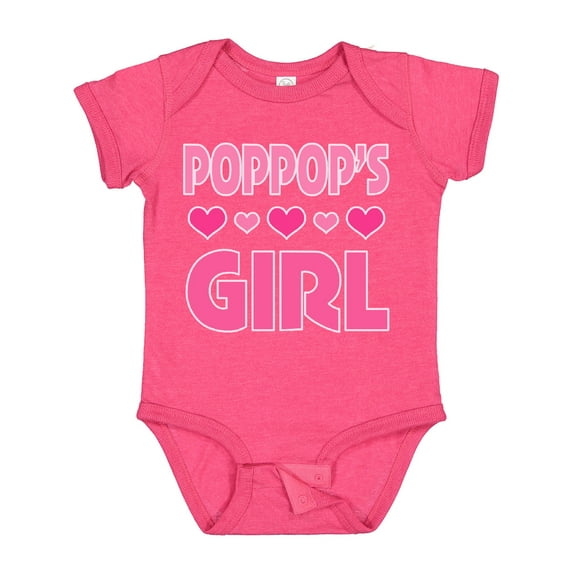Inktastic Poppop Girl Granddaughter Girls Baby Bodysuit