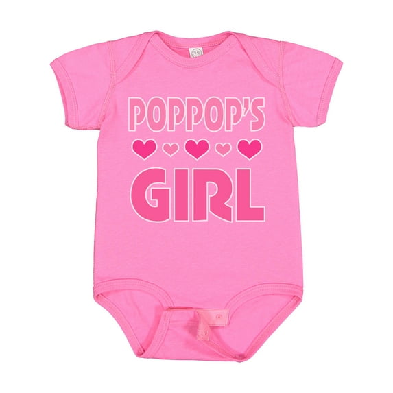 Inktastic Poppop Girl Granddaughter Girls Baby Bodysuit