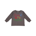 thumbnail image 1 of Inktastic Poppop Grandkids Handprints Boys or Girls Long Sleeve Toddler T-Shirt, 1 of 5