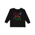 thumbnail image 1 of Inktastic Poppy Grandkids Handprints Boys or Girls Long Sleeve Toddler T-Shirt, 1 of 5