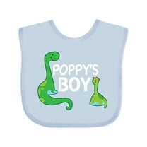 Inktastic Poppy's Boy Grandson Boys Baby Bib
