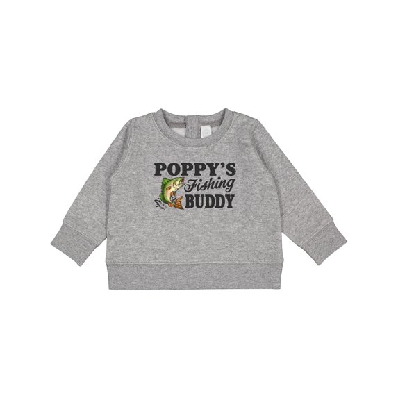 Inktastic Poppy's Fishing Buddy Baby Sweatshirt