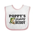 thumbnail image 1 of Inktastic Poppy's Fishing Buddy Boys Baby Bib, 1 of 4
