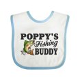 thumbnail image 1 of Inktastic Poppy's Fishing Buddy Boys Baby Bib, 1 of 4