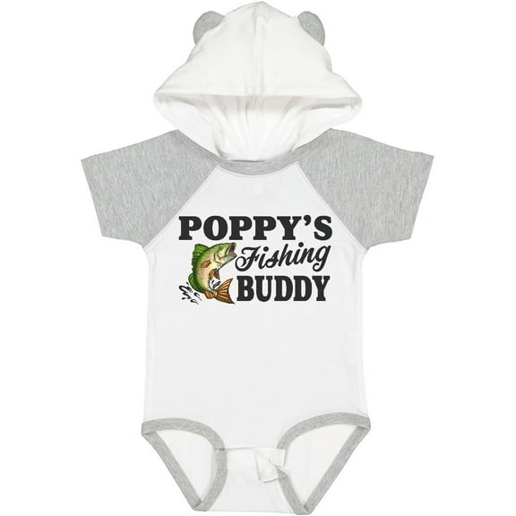 Inktastic Poppy's Fishing Buddy Boys Baby Bodysuit