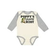 thumbnail image 1 of Inktastic Poppy's Fishing Buddy Boys Long Sleeve Baby Bodysuit, 1 of 5
