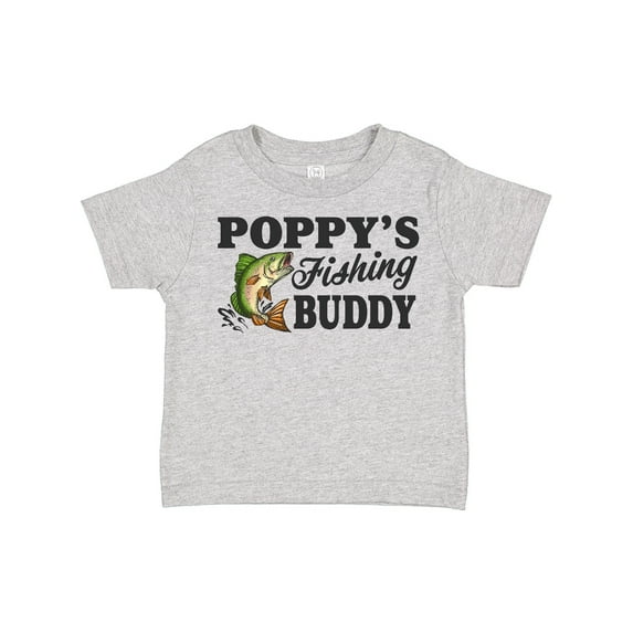 Inktastic Poppy's Fishing Buddy Boys Toddler T-Shirt