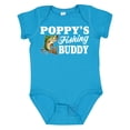 thumbnail image 1 of Inktastic Poppy's Fishing Buddy with White Text Boys Baby Bodysuit, 1 of 5