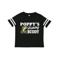 thumbnail image 1 of Inktastic Poppy's Fishing Buddy with White Text Boys Toddler T-Shirt, 1 of 5