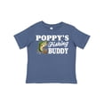 thumbnail image 1 of Inktastic Poppy's Fishing Buddy with White Text Boys Toddler T-Shirt, 1 of 5