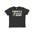 thumbnail image 1 of Inktastic Poppy's Fishing Buddy with White Text Youth T-Shirt, 1 of 5