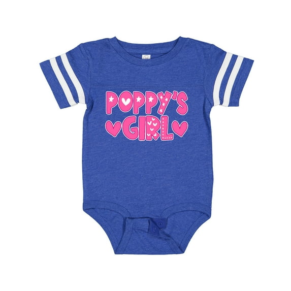 Inktastic Poppy's Girl Pink with Hearts Girls Baby Bodysuit