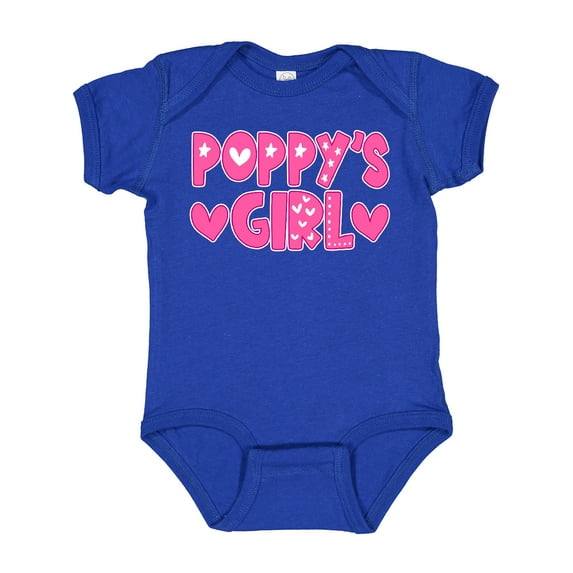 Inktastic Poppy's Girl Pink with Hearts Girls Baby Bodysuit