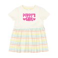 thumbnail image 1 of Inktastic Poppy's Girl Pink with Hearts Girls Baby Dress, 1 of 5
