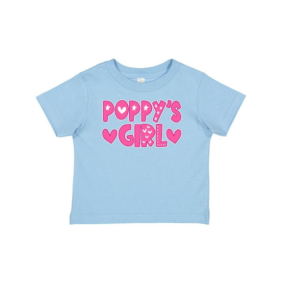 Inktastic Poppy's Girl Pink with Hearts Girls Baby T-Shirt