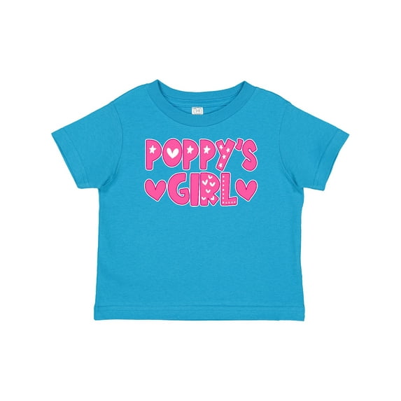 Inktastic Poppy's Girl Pink with Hearts Girls Baby T-Shirt