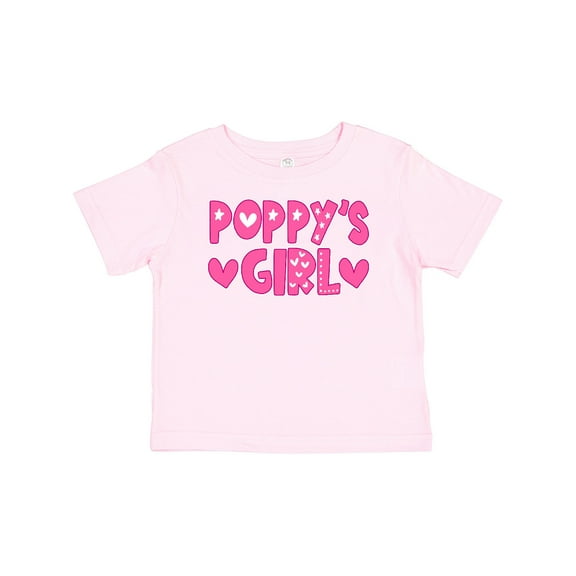 Inktastic Poppy's Girl Pink with Hearts Girls Baby T-Shirt
