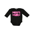 thumbnail image 1 of Inktastic Poppy's Girl Pink with Hearts Girls Long Sleeve Baby Bodysuit, 1 of 5
