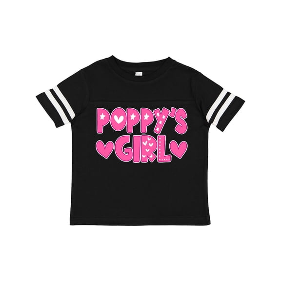 Inktastic Poppy's Girl Pink with Hearts Girls Toddler T-Shirt