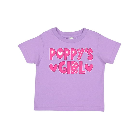 Inktastic Poppy's Girl Pink with Hearts Girls Toddler T-Shirt