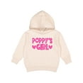 thumbnail image 1 of Inktastic Poppy's Girl Pink with Hearts Toddler Hoodie, 1 of 4