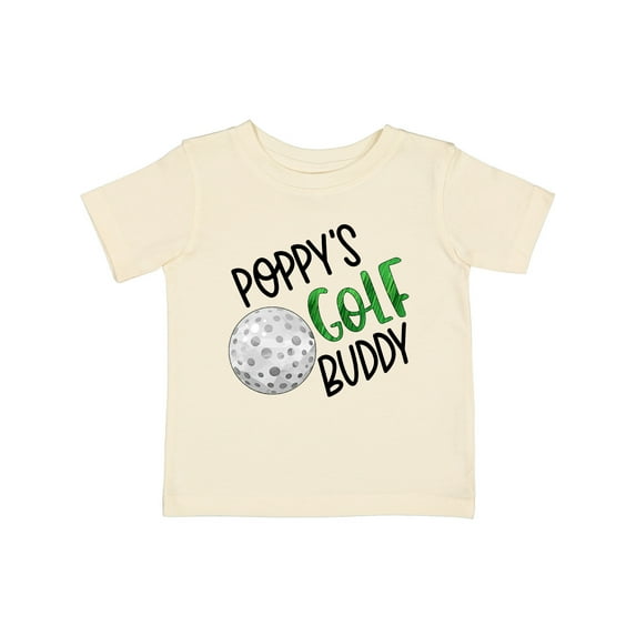 Inktastic Poppy's Golf Buddy with Golf Ball Boys or Girls Baby T-Shirt