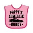 thumbnail image 1 of Inktastic Poppy's Lil' Racing Buddy with Car Silhouette Boys or Girls Baby Bib, 1 of 4