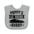 thumbnail image 1 of Inktastic Poppy's Lil' Racing Buddy with Car Silhouette Boys or Girls Baby Bib, 1 of 4