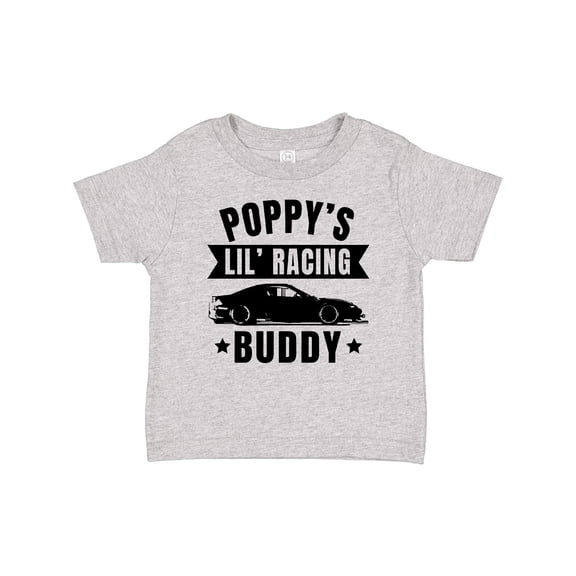 Inktastic Poppy's Lil' Racing Buddy with Car Silhouette Boys or Girls Baby T-Shirt
