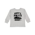 thumbnail image 1 of Inktastic Poppy's Lil' Racing Buddy with Car Silhouette Boys or Girls Long Sleeve Toddler T-Shirt, 1 of 5