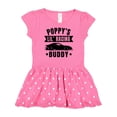thumbnail image 1 of Inktastic Poppy's Lil' Racing Buddy with Car Silhouette Gift Baby Girl Dress, 1 of 4