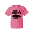 thumbnail image 1 of Inktastic Poppy's Lil' Racing Buddy with Car Silhouette Youth T-Shirt, 1 of 5