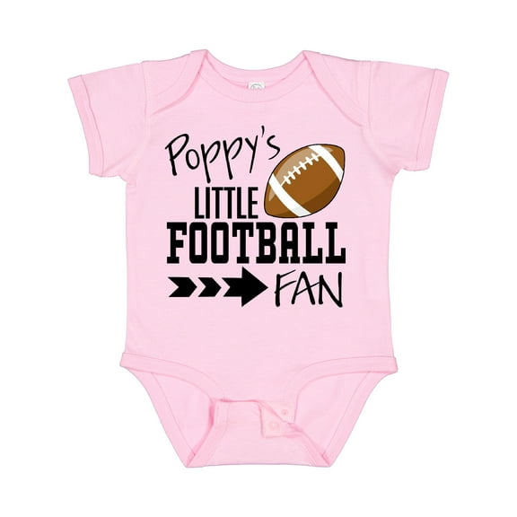 Inktastic Poppy's Little Football Fan Boys or Girls Baby Bodysuit