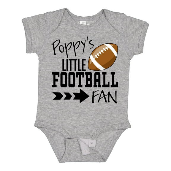 Inktastic Poppy's Little Football Fan Boys or Girls Baby Bodysuit