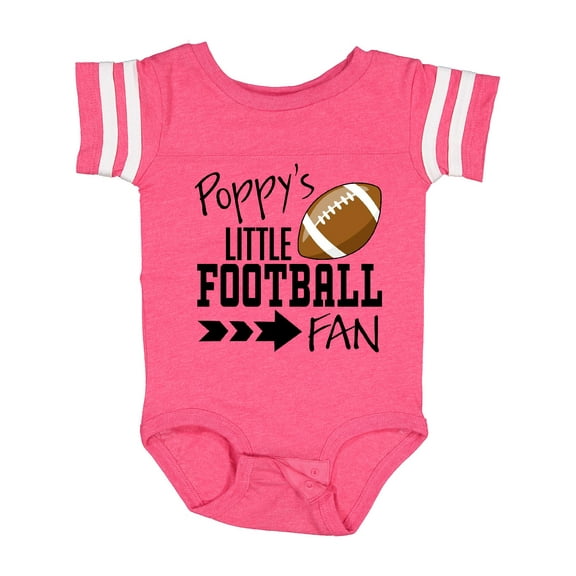Inktastic Poppy's Little Football Fan Boys or Girls Baby Bodysuit