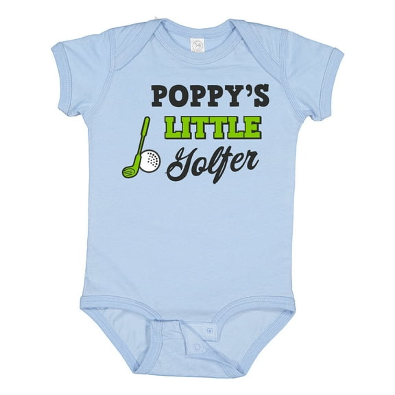 Inktastic Poppys Little Golfer with Golf Club and Ball Boys or Girls Baby Bodysuit